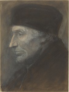 Głowa mężczyzny z jarmułką autorstwa Alphonse Legros