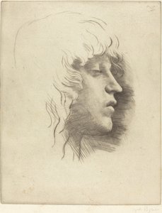 Głowa młodej dziewczyny autorstwa Alphonse Legros