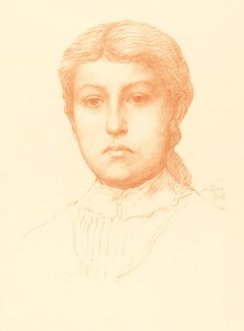 Głowa młodej dziewczyny autorstwa Alphonse Legros