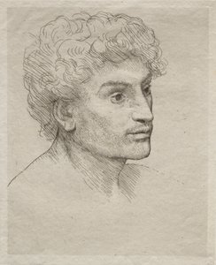Głowa młodego mężczyzny autorstwa Alphonse Legros