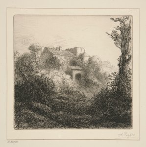 Farma na wzgórzu autorstwa Alphonse Legros