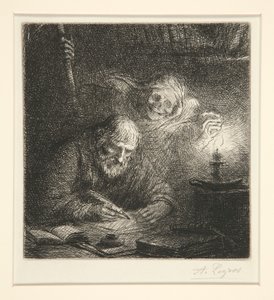 Śmierć i filozof autorstwa Alphonse Legros