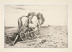 La charrue (Pług) autorstwa Alphonse Legros