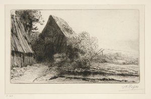 Dom Kołodzieja (Wheelwright autorstwa Alphonse Legros
