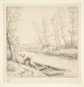 Poranek na rzece autorstwa Alphonse Legros