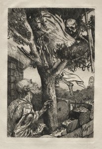 Śmierć na gruszy. autorstwa Alphonse Legros