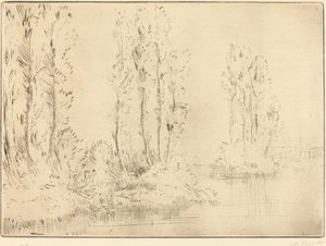 Krajobraz autorstwa Alphonse Legros