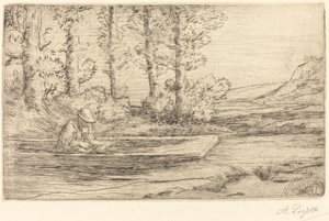 Krajobraz autorstwa Alphonse Legros