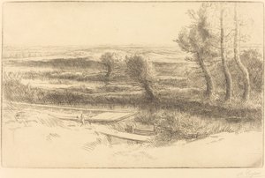 Krajobraz autorstwa Alphonse Legros