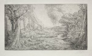 Krajobraz autorstwa Alphonse Legros