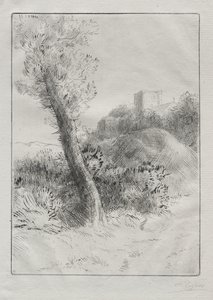 Pejzaż autorstwa Alphonse Legros