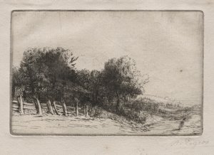 Krajobraz autorstwa Alphonse Legros