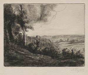 Krajobraz autorstwa Alphonse Legros