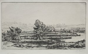Krajobraz autorstwa Alphonse Legros