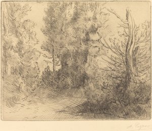 Krajobraz: W pobliżu Chailleux Krajobraz: W pobliżu Chailleux. autorstwa Alphonse Legros