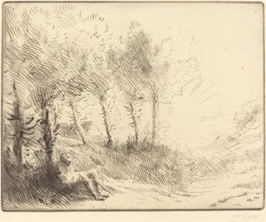 Krajobraz Krajobraz. autorstwa Alphonse Legros