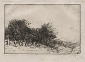 Krajobraz Krajobraz. autorstwa Alphonse Legros
