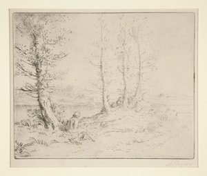 Wzdłuż brzegu autorstwa Alphonse Legros