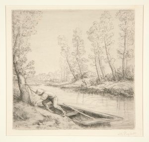 Poranek na rzece autorstwa Alphonse Legros