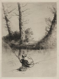 Wędkarz. autorstwa Alphonse Legros