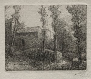 Most Młyński. autorstwa Alphonse Legros
