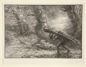 Powrót do chaty autorstwa Alphonse Legros