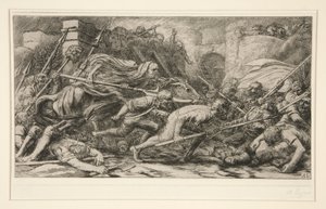Le Triomphe de la Mort: Apres le Combat (Triumf śmierci: po bitwie) autorstwa Alphonse Legros
