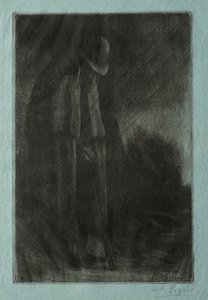 Podróżnik w schronie autorstwa Alphonse Legros