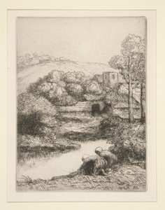 Pralnia, czyli Praczki autorstwa Alphonse Legros