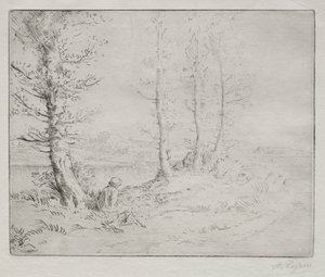 wzdłuż brzegu autorstwa Alphonse Legros