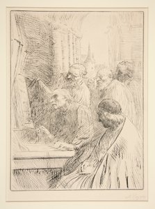 Mnisi w L autorstwa Alphonse Legros