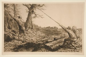 Les bucherons (drwale) autorstwa Alphonse Legros