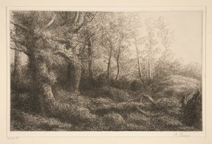 skraj lasu autorstwa Alphonse Legros