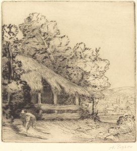 Małe schronisko (Le petit hangar) autorstwa Alphonse Legros