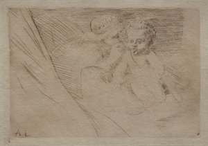 Mab i Kupidyn autorstwa Alphonse Legros