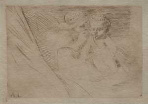 Mab i Kupidyn. autorstwa Alphonse Legros