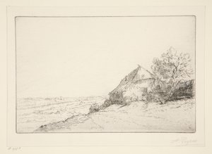 Chata na wzgórzu autorstwa Alphonse Legros