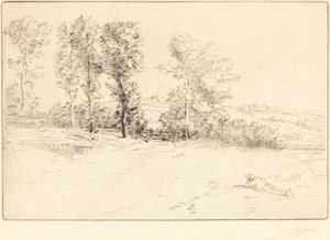 Łąka w słońcu (Le pre ensoleille) autorstwa Alphonse Legros