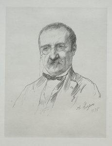 Pan Champfleury, 1875. autorstwa Alphonse Legros