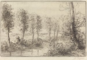 W pobliżu młyna Pres du Moulin. autorstwa Alphonse Legros