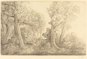 W pobliżu lasu, Veronne (Pres du bois, Veronne) autorstwa Alphonse Legros