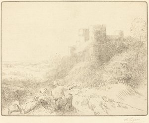 Stary zamek Stary zamek. autorstwa Alphonse Legros