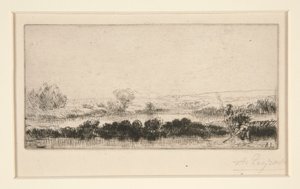 Wieś Tourbieres: na bagnach autorstwa Alphonse Legros