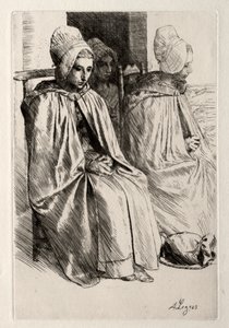 Chłopka w sąsiedztwie Boulogne autorstwa Alphonse Legros