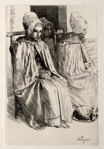 Wieśniaczka w sąsiedztwie Boulogne. autorstwa Alphonse Legros