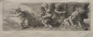 Płytka do góry pudełka z pinami. autorstwa Alphonse Legros