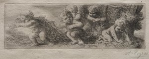 Płytka do góry pudełka z pinami autorstwa Alphonse Legros