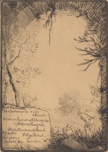 Talerz wykonany na wystawę w Dunthorne Home Talerz wykonany na wystawę w... autorstwa Alphonse Legros