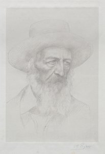 Portret Alfreda Lorda Tennysona autorstwa Alphonse Legros