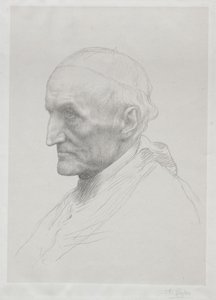 Portret kardynała Manninga II płyta. autorstwa Alphonse Legros